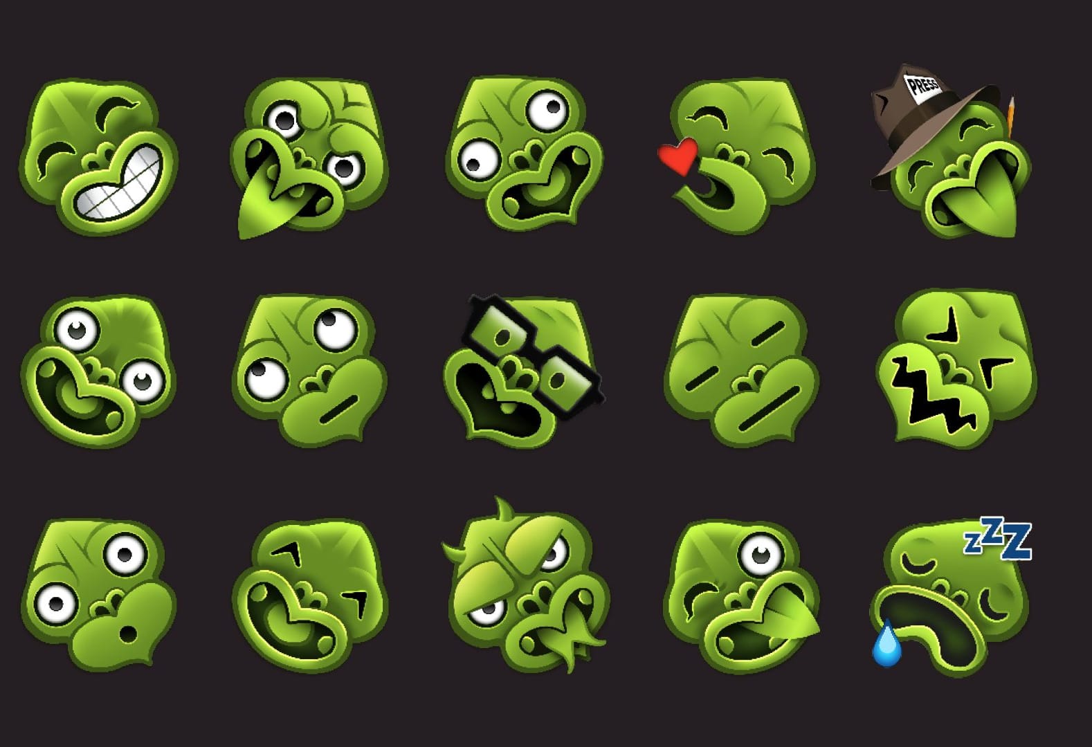 Some of the emotiki - the Māori emoji