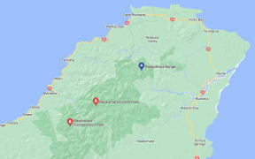 A search is underway for two people missing in the Raukumara Forest Park.