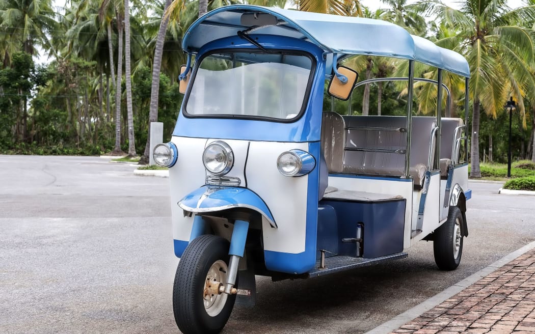 Tuk-tuks are a popular form of transport in Thailand.