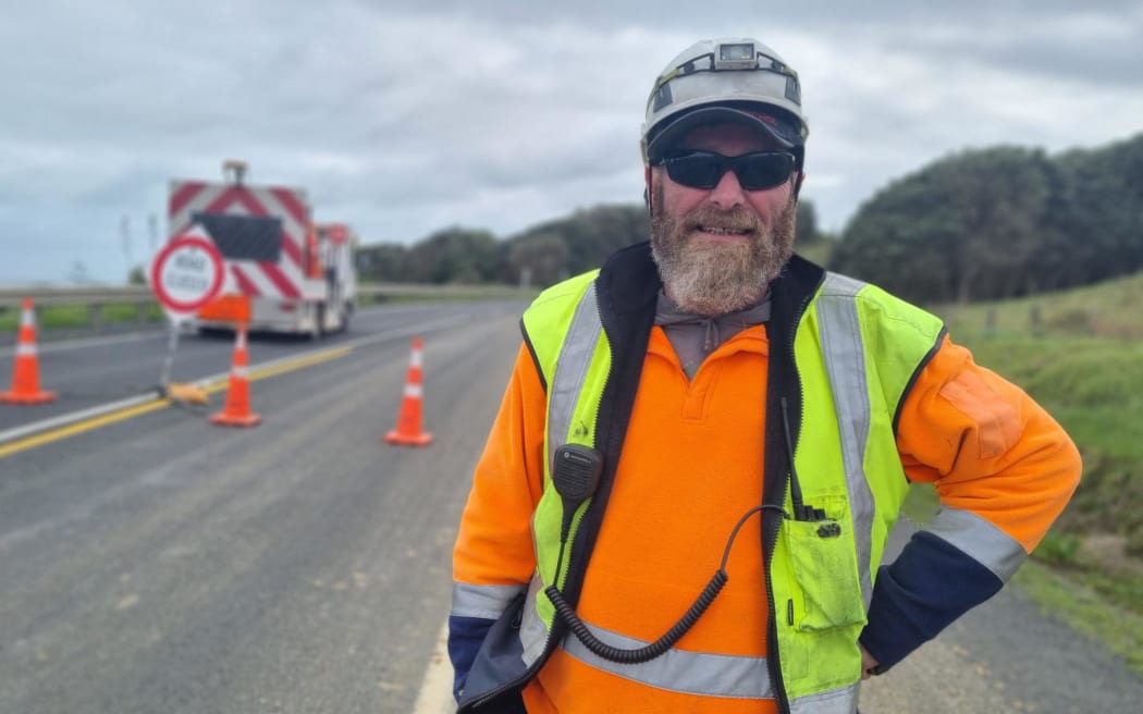 Road block supervisor John Dunlop