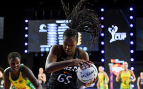 Grace Nweke of the Silver Ferns during the Constellation Cup Netball match, New Zealand Silver Ferns Vs Australian Diamonds, at Wolfbrook Arena, Christchurch, New Zealand, 29th October 2025. Copyright photo: John Davidson / www.photosport.nz