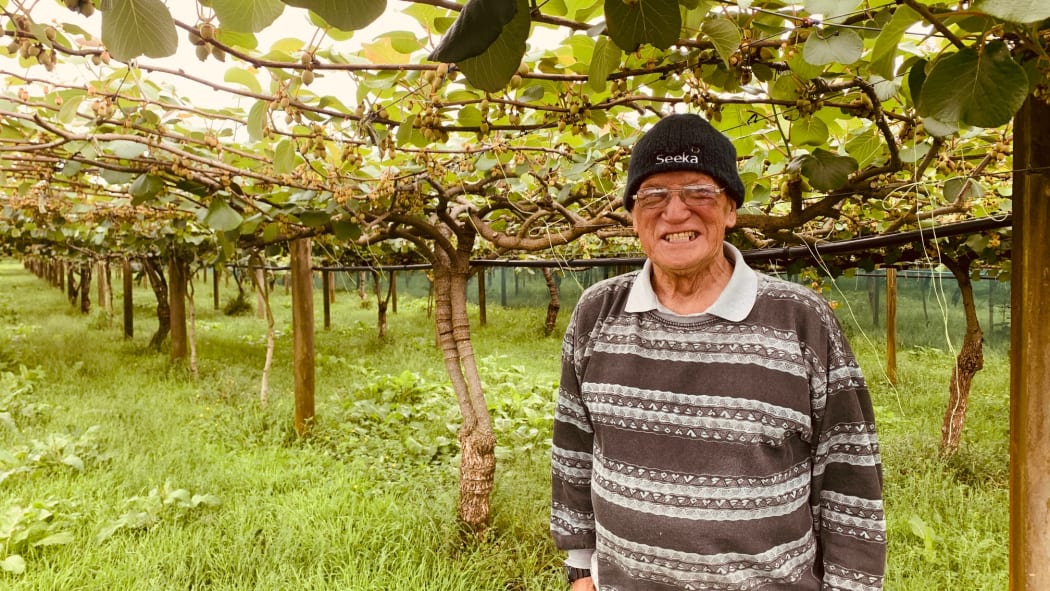 Homman Tapsell at Otama Marere Orchards, Paengaroa.