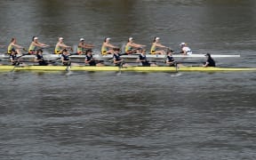 Oxford and Cambridge compete in the 2015 Women's Reserve Boat Race on the River Thames.