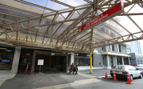 Christchurch Hospital Emergency entrance.