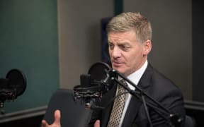 Bill English in the RNZ Auckland studio.