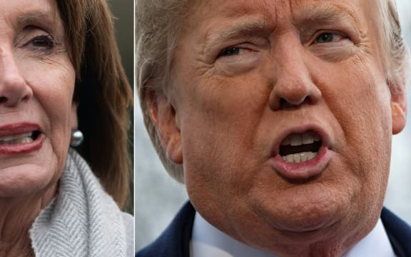 US Speaker of the House Nancy Pelosi and US President Donald Trump.