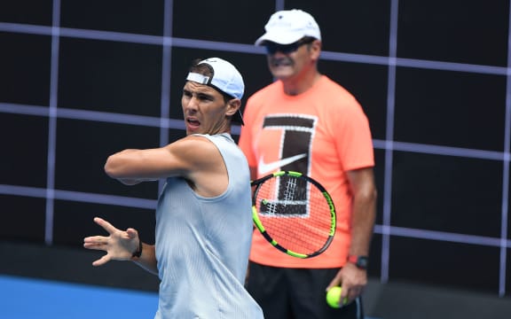 Rafa and Toni Nadal.