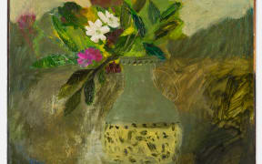 Green Pot with Leaves