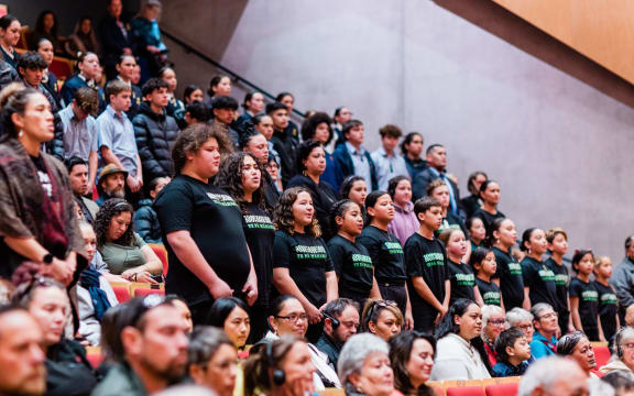 Hundreds have gathered for the te reo Māori symposium.