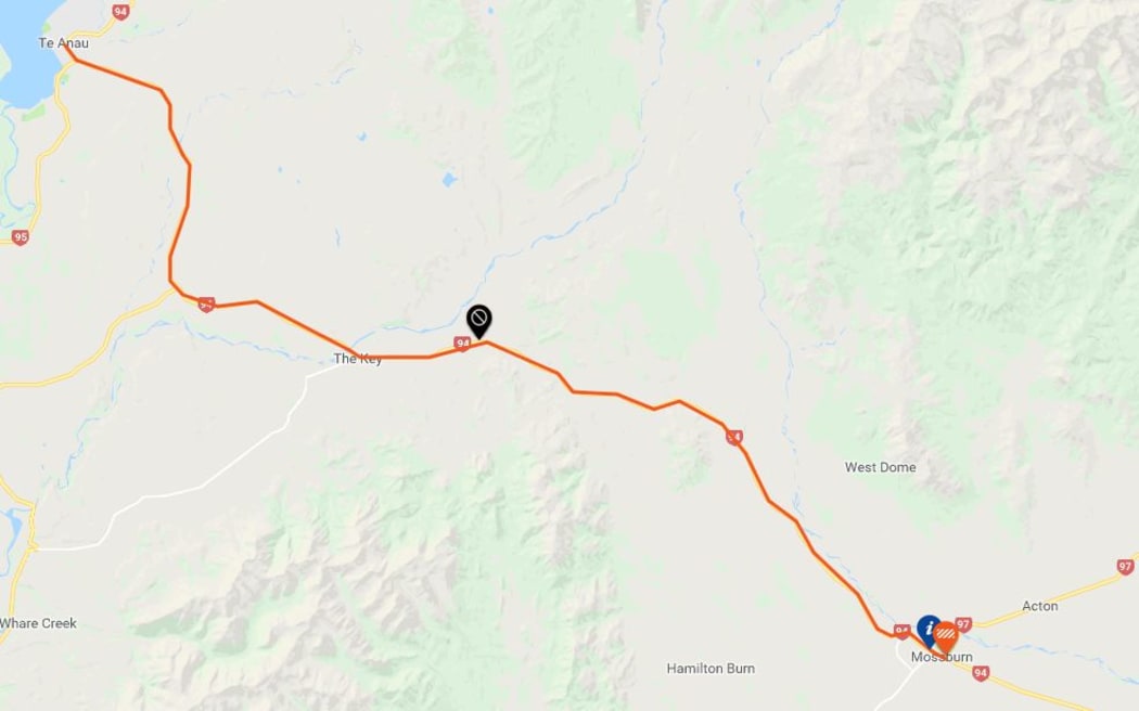 The crash has closed State Highway 94 at the Mavora Lakes Road intersection.