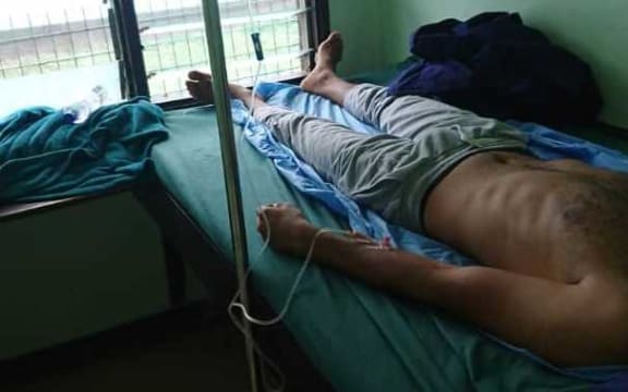 The catatonic refugee in Lorengau hospital.