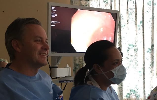 Dr Chris Hair (left)