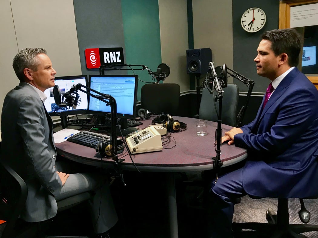 National leader Simon Bridges talks to Guyon Espiner on Morning Report.