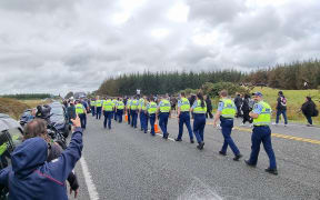 Gang funeral of William "Bird" Hines in Foxton