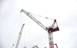 Cranes in Auckland’s central city.
