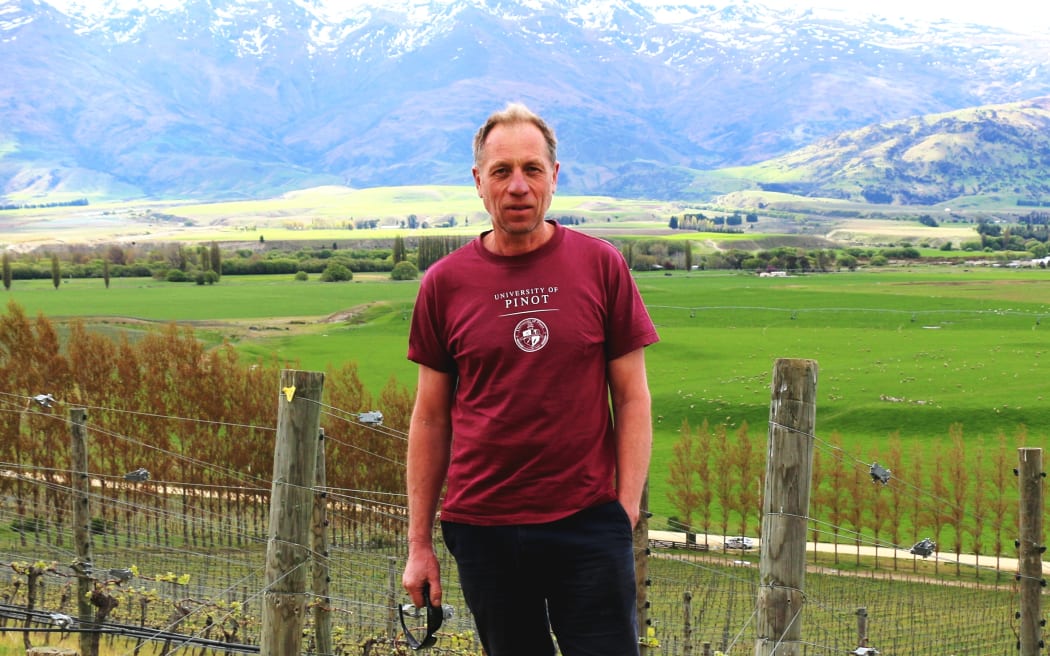 Rudi Bauer at the Quartz Reef Bendigo Vineyard.