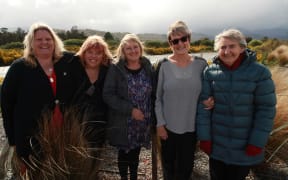 Five of the women featured in the film: Nan Dixon, Kath Monk, Anna Osborne, Brenda Rackley and Sonya Rockhouse