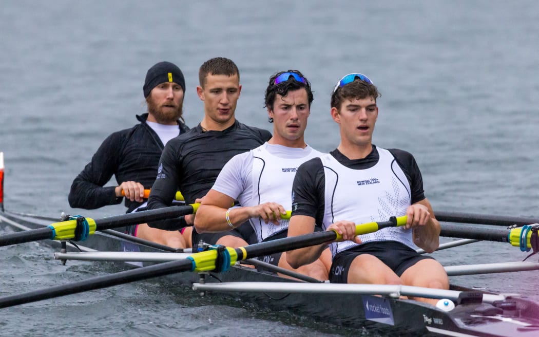 The New Zealand men's coxless four of Thomas Murray, Logan Ullrich, Ollie Maclean and Matthew MacDonald.