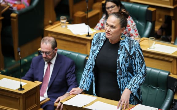 Labour MP Carmel Sepuloni answers a question in the House