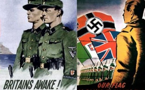 Propaganda posters like these were distributed at PoW camps encouraging prisoners to join the British Free Corps