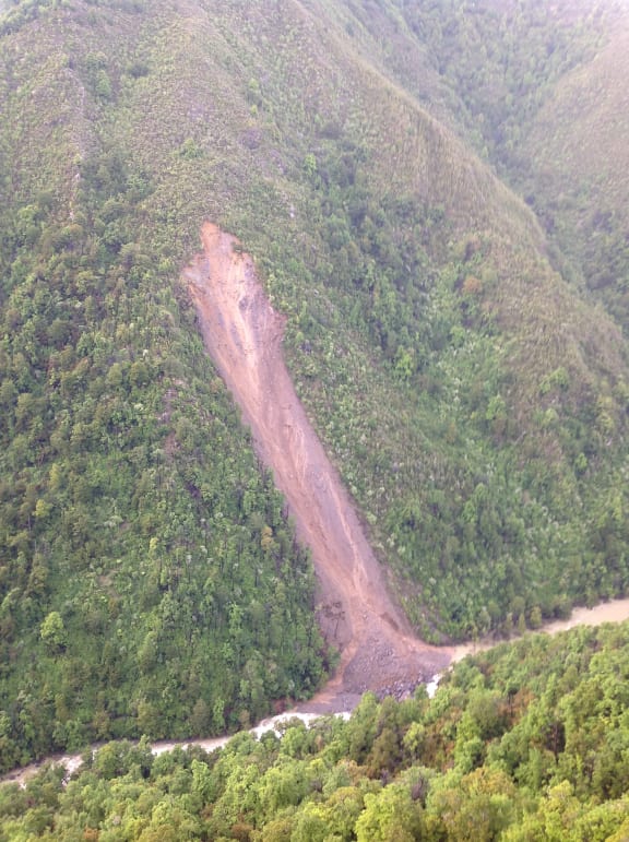 A slip in Kahurangi National Park.