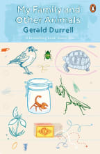 Book jacket cover of My Family and Other Animals by Gerald Durrell