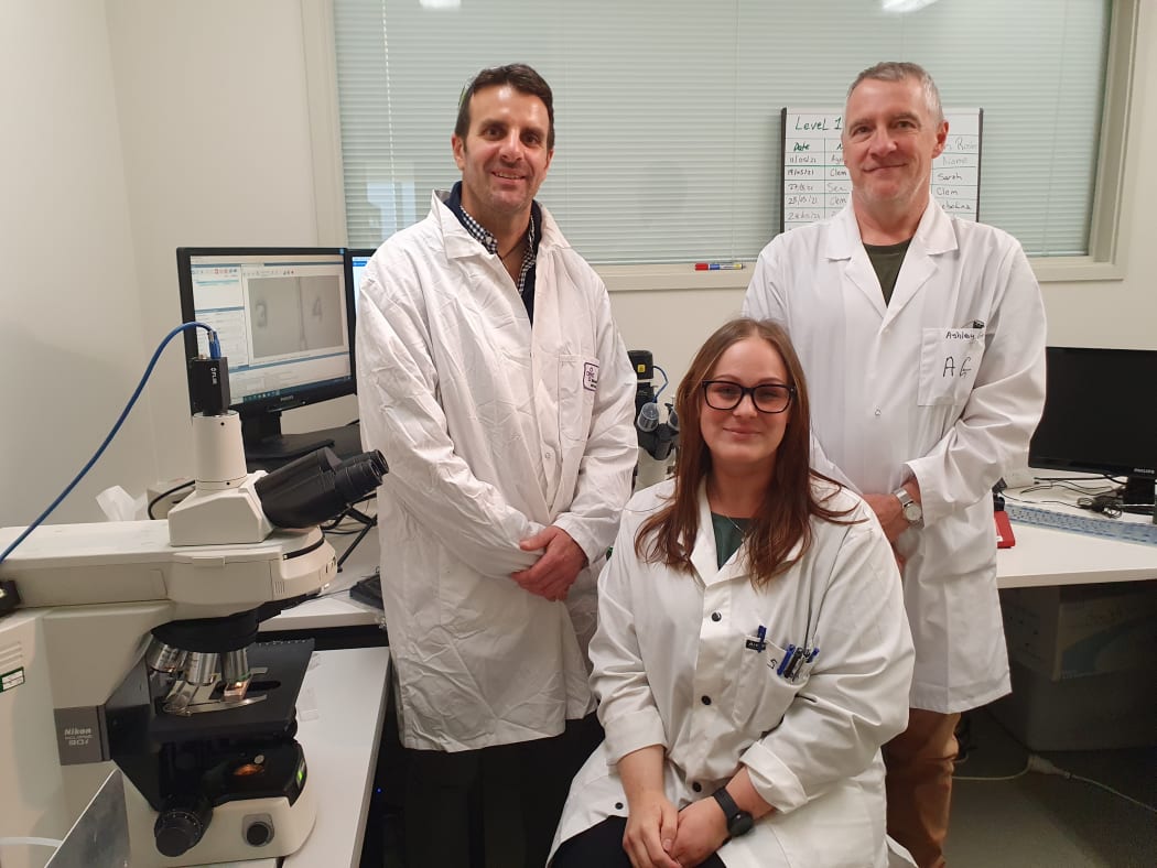 Volker Nock, Sarah Sale & Ashley Garrill at the University of Canterbury