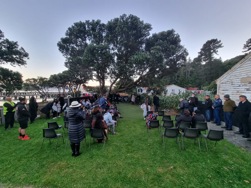 Te Whakatō Mouri ceremony at Shelly Bay in Wellington.
