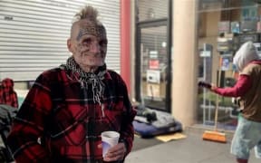 Paul had a history of homeless and stopped by to hang with his mates.