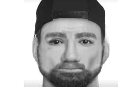 An identikit photo of an offender who carried out a violent aggravated burglary in Stokes Road, Mount Eden.