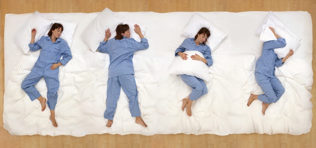 Collage of mid adult woman in bed. (Photo by IAN HOOTON/SCIENCE PHOTO LIBRARY / IHO / Science Photo Library via AFP)