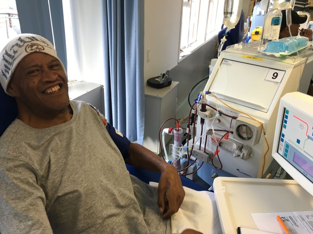 Ben Tawhai has type 2 diabetes. He has dialysis at Middlemore Hospital.