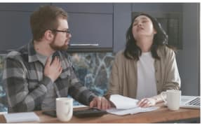 frustrated couple