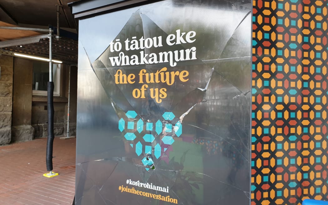 Dunedin City Council office vandalised