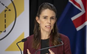 Prime Minister Jacinda Ardern during the All of Government Covid-19 update media conference, at Parliament, on Day 33 of the Covid-19 coronavirus lockdown. 27 April, 2020.