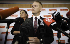 Labour Party Leader Chris Hipkins and Deputy Leader Carmel Sepuloni.
