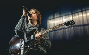 Lewis Capaldi performs in Christchurch, 2025.