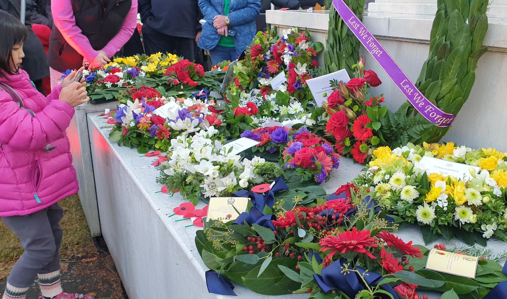 Wreaths are laid in Christchurch.