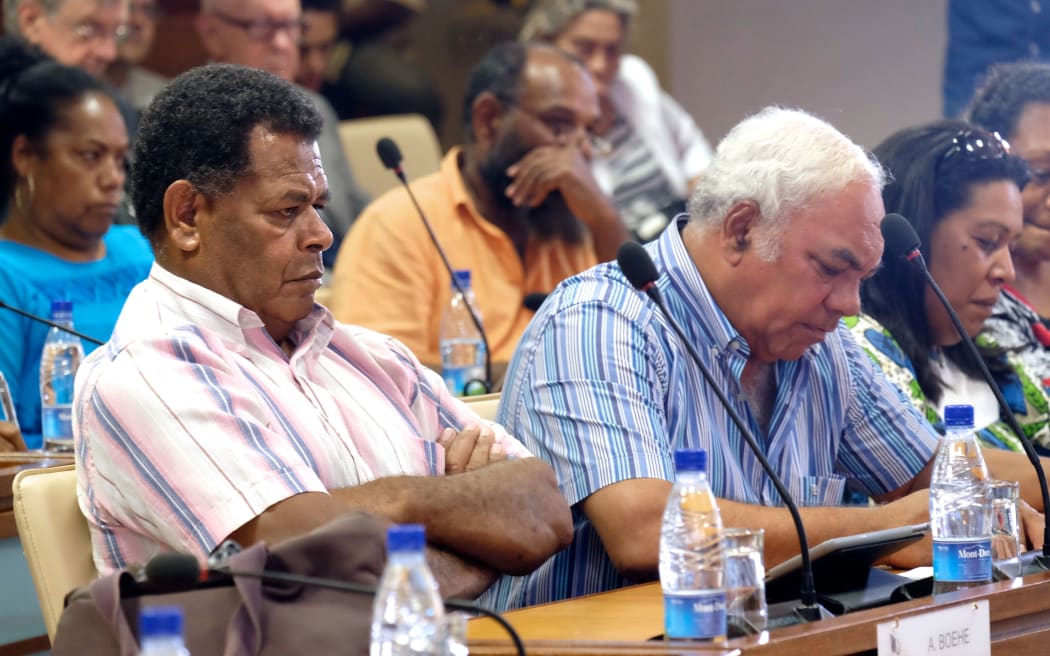Daniel Goa, a separatist politician, (L)