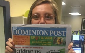 The first edition of the new tabloid-sized Dominion Post.