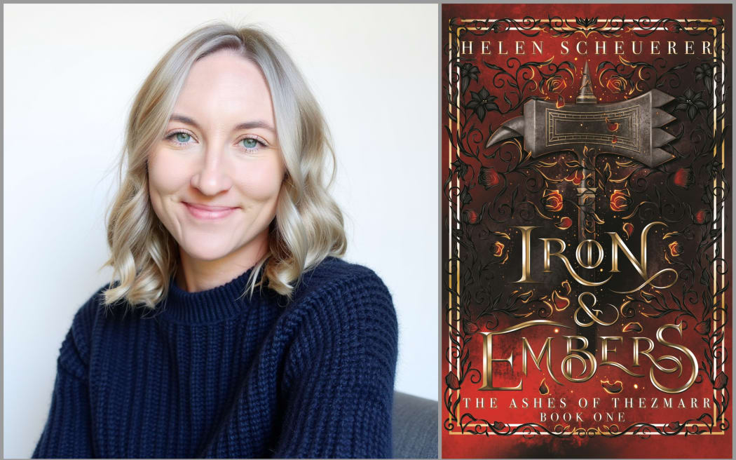 Image of Helen Scheuerer and her book cover.