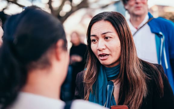 Marama Davidson in Wellington