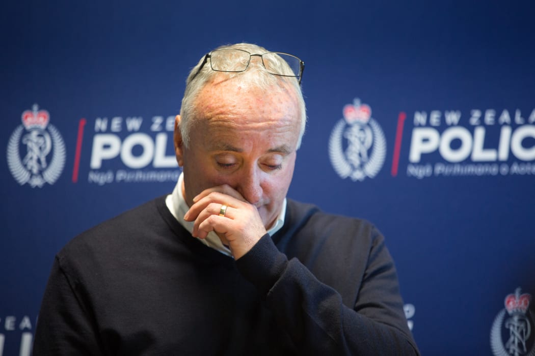 David Millane, the father of missing British woman Grace Millane speaks to the media