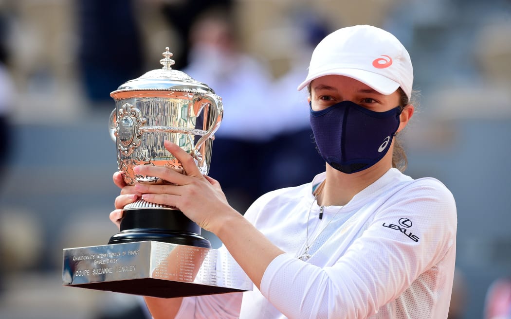 Iga Swiatek of Poland wins French Open 2020.