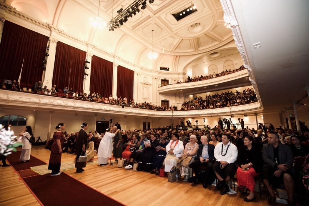 Auckland Town Hall is filled up for the Dawn Raids Apology.