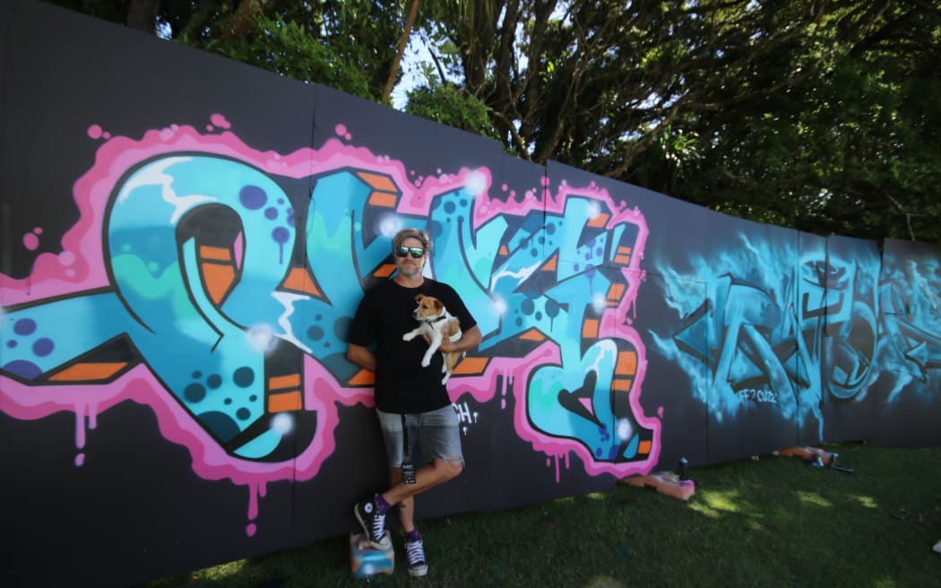 Founder of the Get Up Festival artist Cam Shennan.