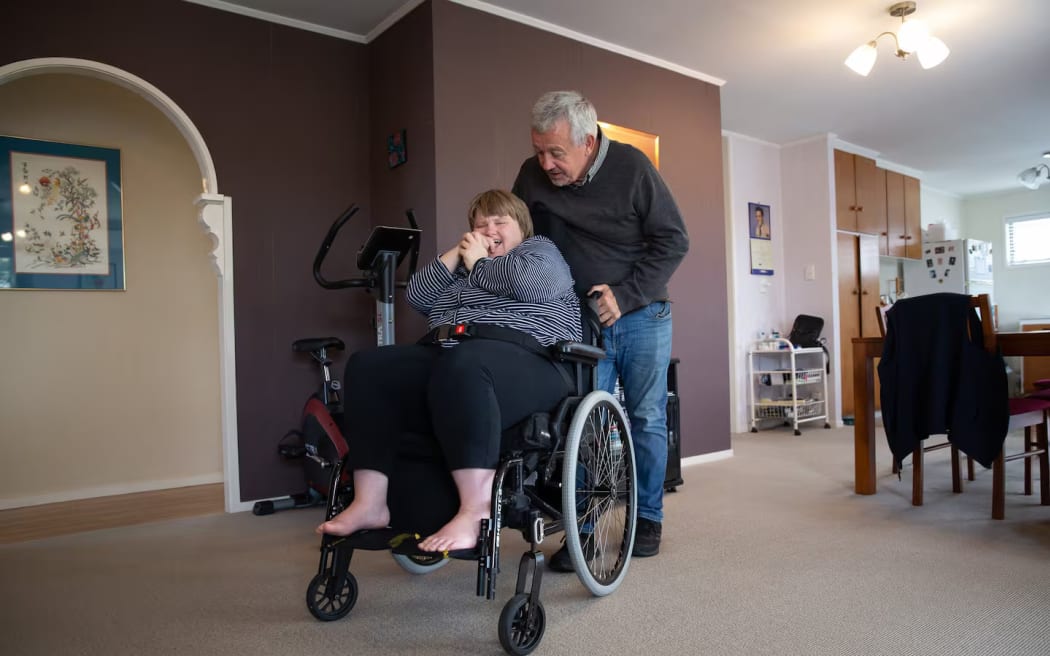 Peter Humphreys who cares for his severely disabled daughter Sian says the Court of Appeal decision has forced him to question who his employer is. Photo / Sylvie Whinray