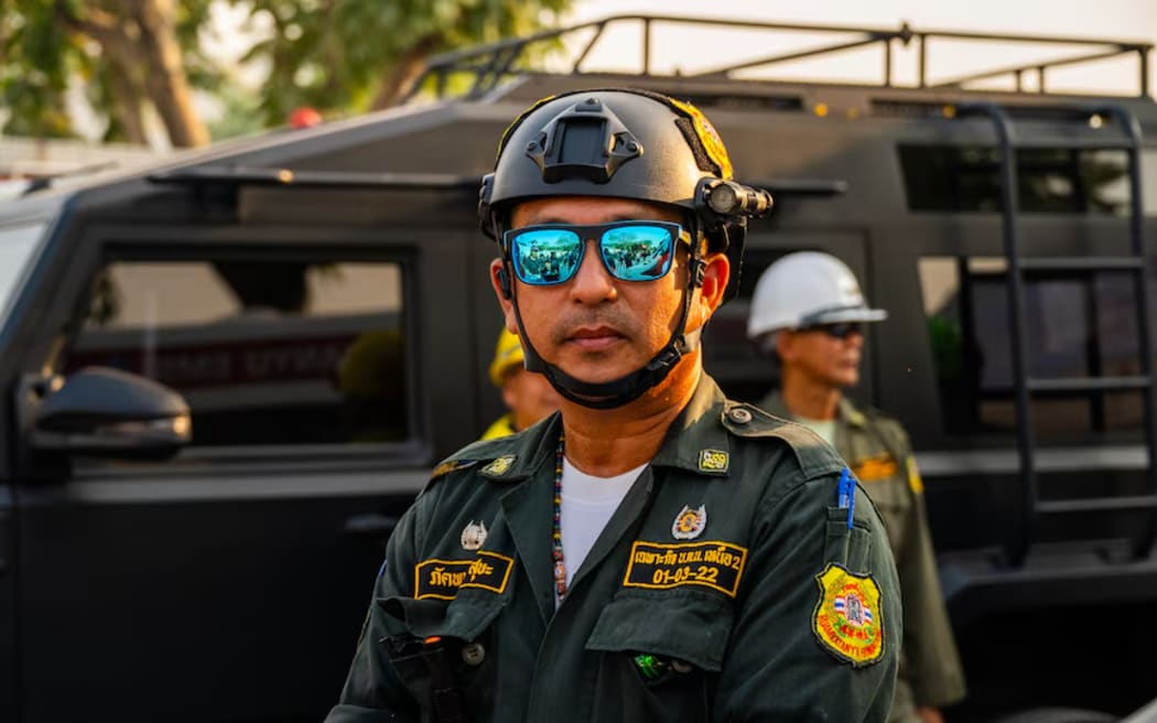 Specialist rescue worker Pakapon Suka told the ABC he had been been at the site for more than 24 hours.