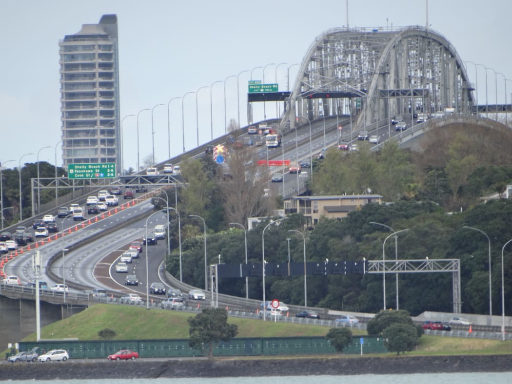 Blocked off lanes of the harbour bridge 20.9.20