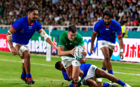 Johnny Sexton scored two tries and finished with 18 points.